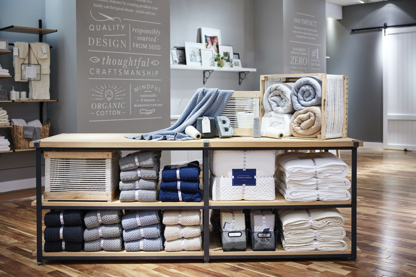 boll and branch store display